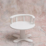 Adorable Wooden Chair Baby Prop for Toddler Photoshoots | Cute Photography Studio Accessory